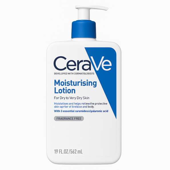 562ml- CeraVe Moisturising Lotion, Face & Body, With 3 Essential Ceramides & Hyaluronic Acid, For Dry to Very Dry skin