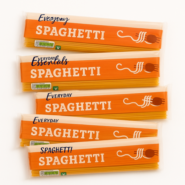 Pack of 5 Everyday Essentials Premium Quality Pasta - Spaghetti 500g