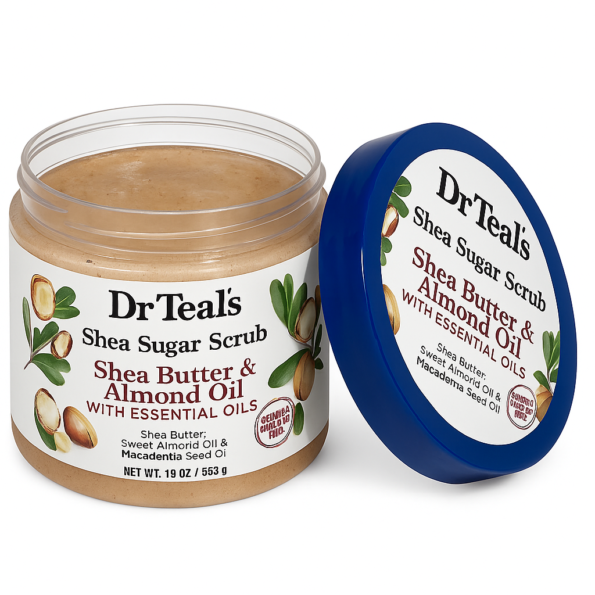 Dr Teal's Shea Butter & Almond Oil Body Sugar Scrub 538g