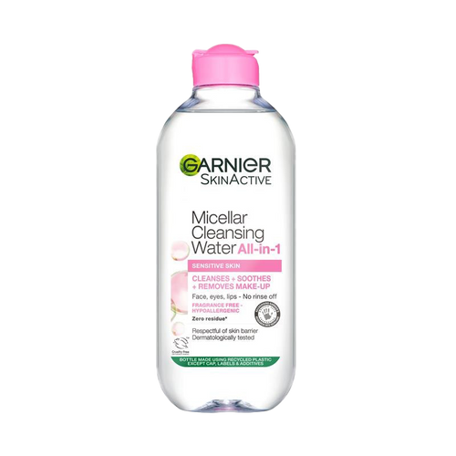 Garnier cleanser & Make up Remover, Suitable For All Skin Types Including Sensitive Skin, Soothing Formula, Dermatologically Tested