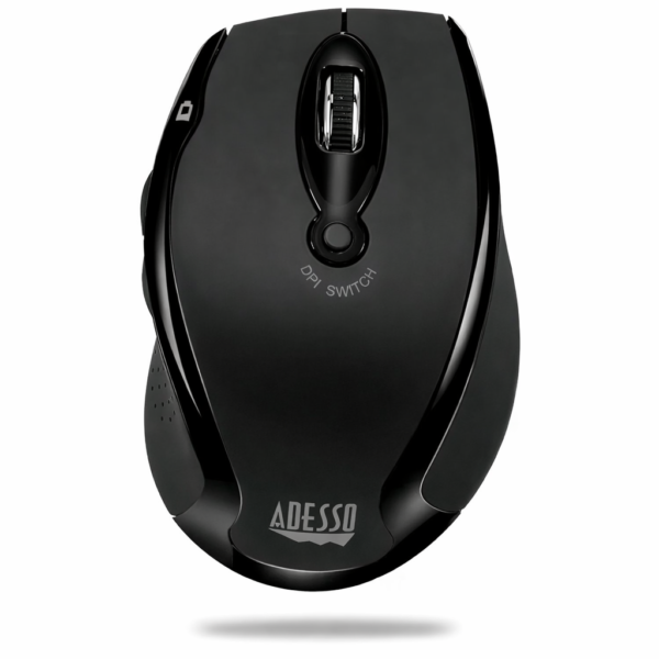 Adesso Wireless ergonomic optical mouse, Black, iMouse M20B